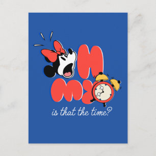 Carte Postale Minnie Mouse Oh Mon Dieu C'est L'Heure