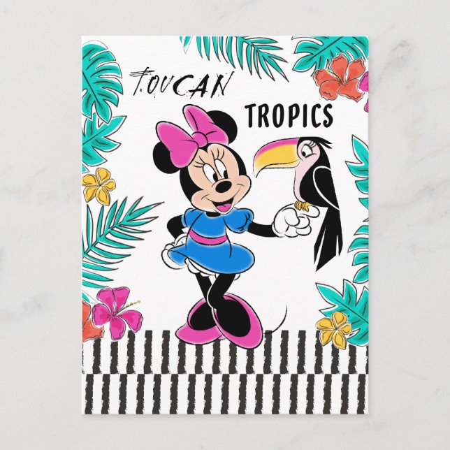 Carte Postale Minnie Mouse | Toucan Tropics (Devant)