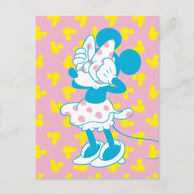 Carte Postale Minnie Tendance | Cache-Cache (Devant)