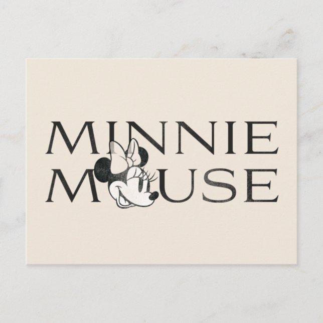 Carte Postale Minnie | Texte désorganisé (Devant)