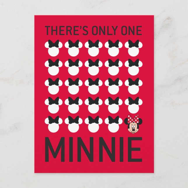 Carte Postale Minnie | Une seule minine (Devant)