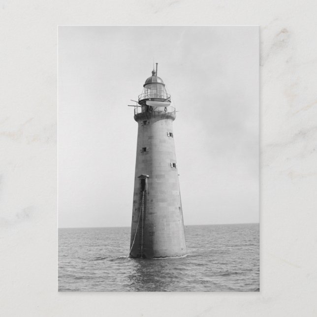 Carte Postale Minot's Ledge Light, 1880 (Devant)