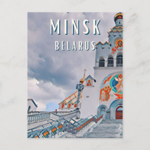 Carte Postale Minsk, ville de la gastronomie biélorusse