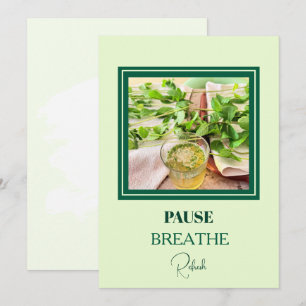 Carte postale Mint Green Bien-être & Autosoins