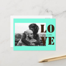 Mint Green Love You Plus de valentines Jour