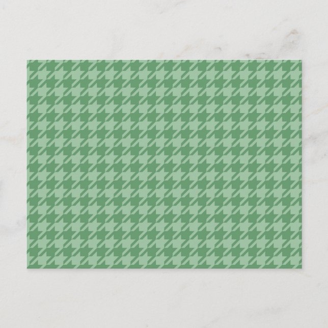 Carte Postale Mint Houndstooth (Devant)