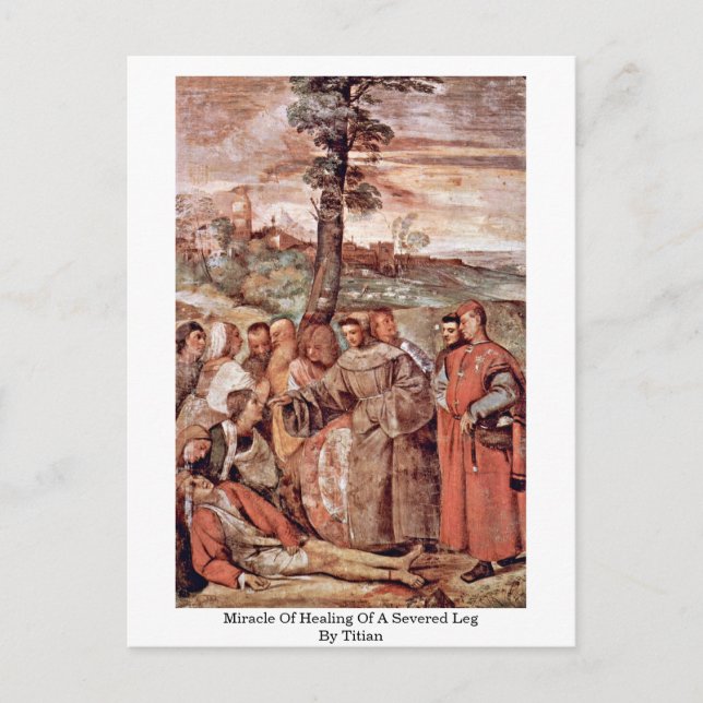 Carte Postale Miracle De La Guérison D'Une Jambe Sévère Par Titi (Devant)