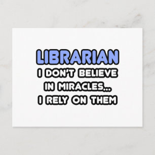 Carte Postale Miracles et bibliothèques