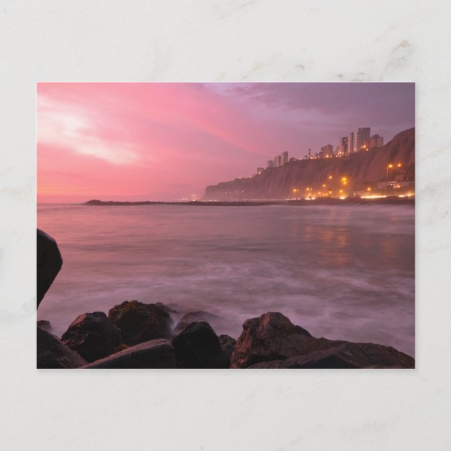 Carte postale Miraflores Rosa, Lima, Pérou (Devant)