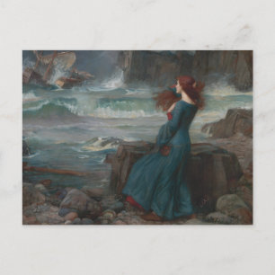 Carte Postale Miranda Tempest John William Waterhouse Art