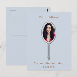 Carte Postale Miroir photo Inspirationnel customisé