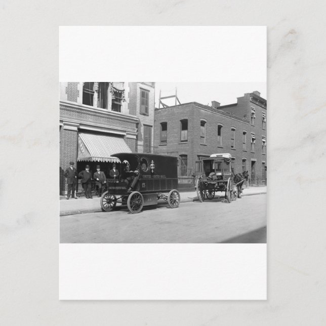 Carte Postale Mise à niveau de la technologie des services posta (Devant)