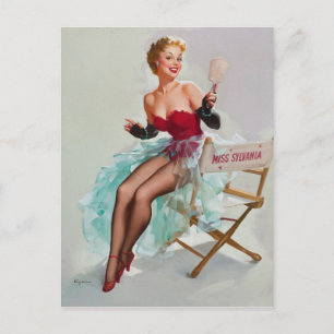 Carte Postale Miss Sylvania Pin-Up Girl