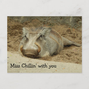 Carte postale Miss You Wathog