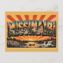 Missinaibi ON Pictogrammes Art de la rivière sauva