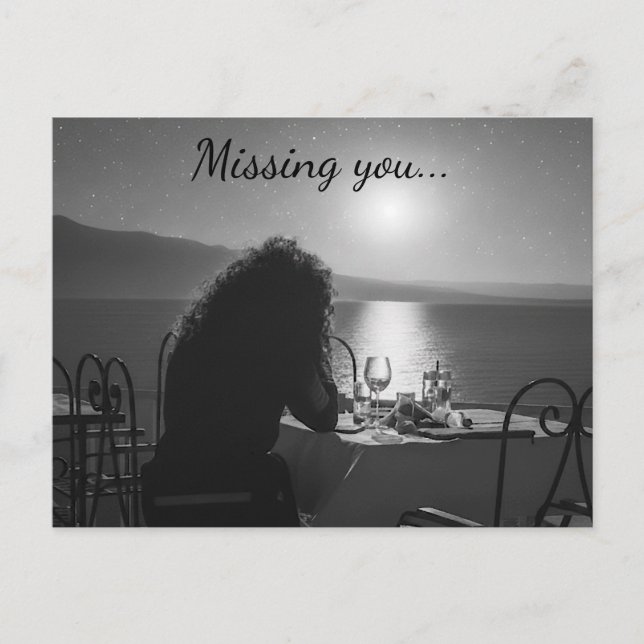 Carte Postale Missing you Postcard (Devant)