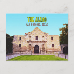 Carte Postale Mission Alamo San Antonio Texas