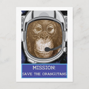 Carte Postale Mission animale orangoutaise