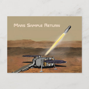 Carte Postale Mission de retour d'échantillons Mars