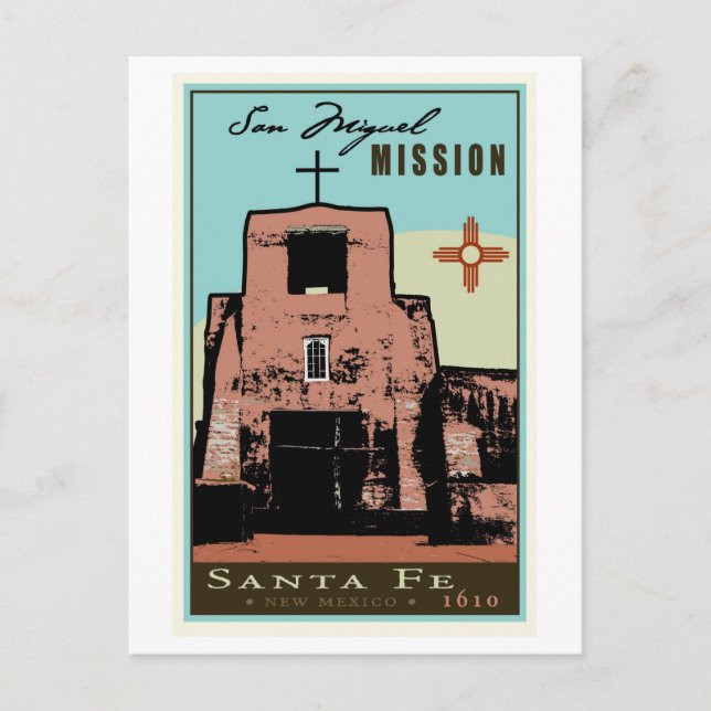 Carte Postale Mission de San Miguel (Devant)