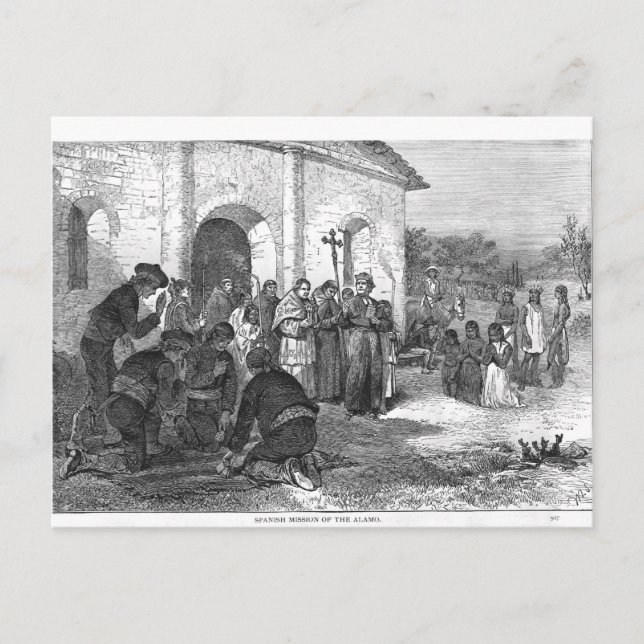 Carte Postale Mission espagnole de l'Alamo (Devant)