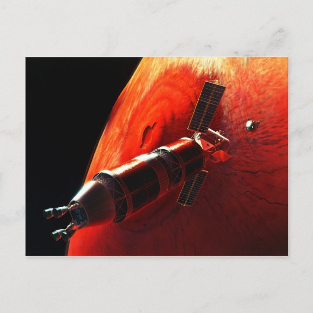 Carte Postale Mission future sur Mars Olympus Mons (Devant)