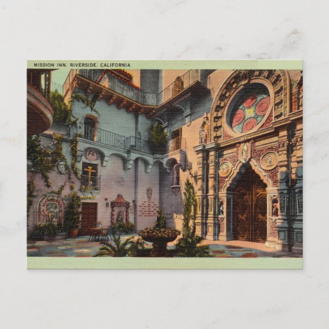 Carte Postale Mission Inn, Riverside, Californie (Devant)