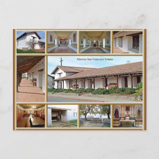 Carte Postale Mission San Francisco Solano (Devant)