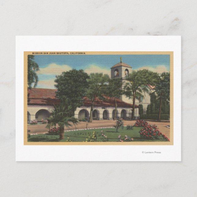 Carte Postale Mission San Juan Bautista, Californie (Devant)