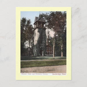 Carte Postale Mission Tower, Stockbridge, Massachusetts Vintage