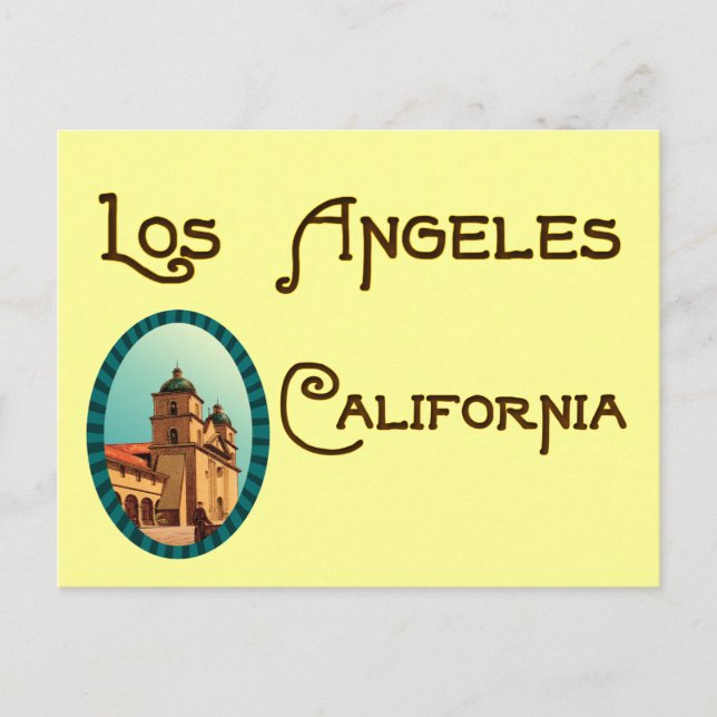 Carte postale Mission Vintage Los Angeles (Devant)