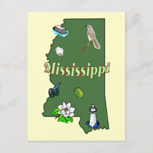 Carte postale Mississippi