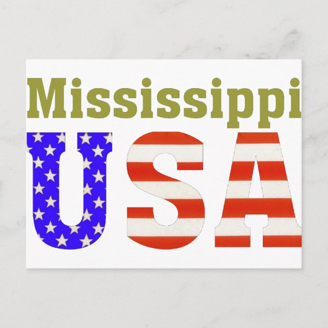 Carte Postale Mississippi USA ! (Devant)