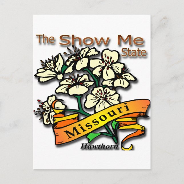 Carte Postale Missouri Show Me State Hawthorn (Devant)
