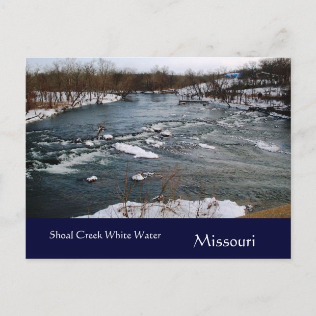 Carte postale Missouri Water White Winter (Devant)