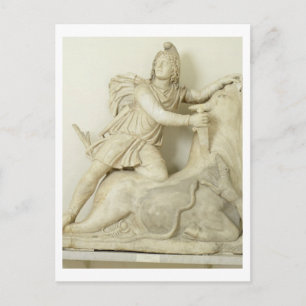 Carte Postale Mithras Sacrificing the Bull, relief de marbre, ro