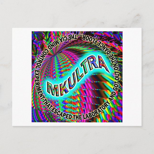 Carte Postale MKULTRA - s'est échappé du laboratoire... (Devant)