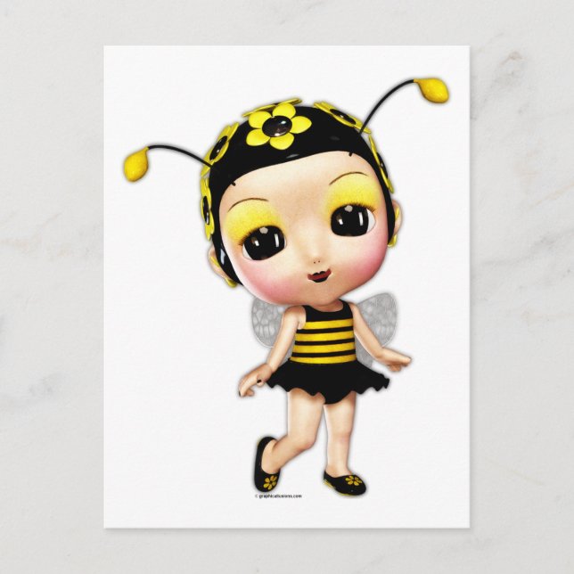 Carte Postale Mlle Lady Bumblebee (Devant)