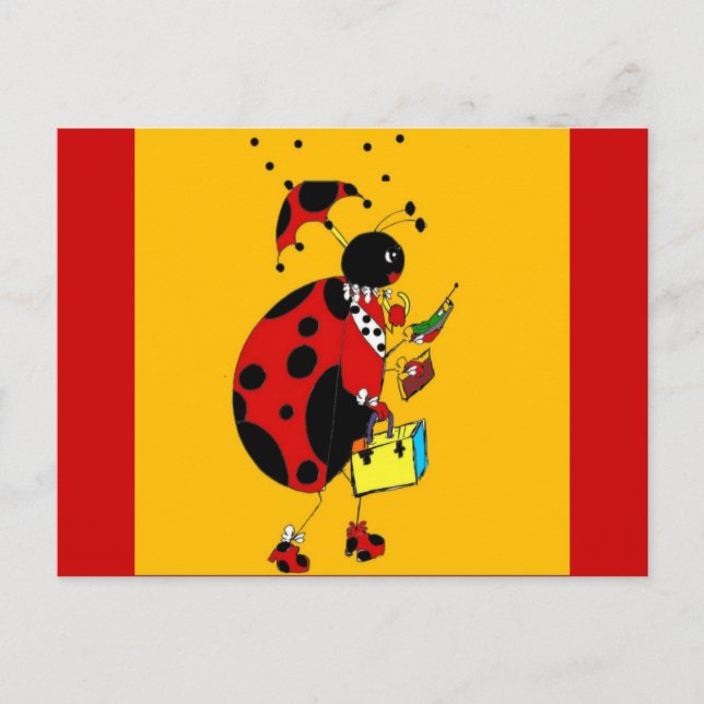 Carte Postale Mlle Ladybug (Devant)