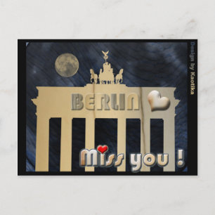 Carte Postale Mlle vous Berlin