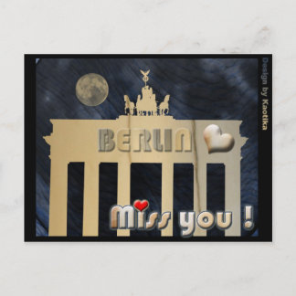 Carte Postale Mlle vous Berlin