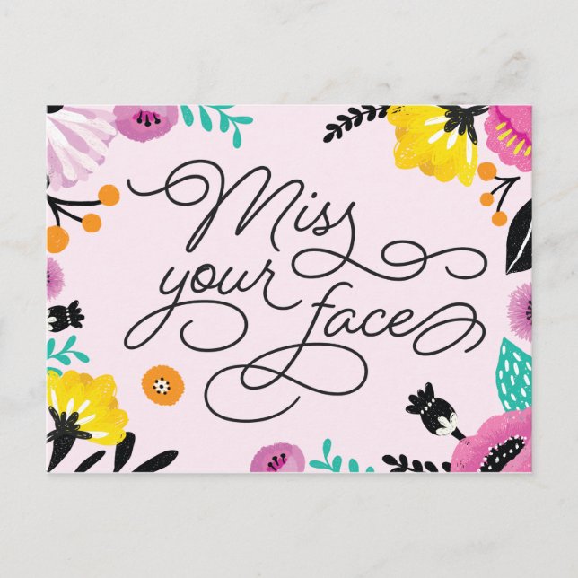 Carte Postale Mlle Your Face Postcard (Devant)