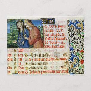Carte Postale Mme 134 mai : Courting Couple, tirée d'un livre d'