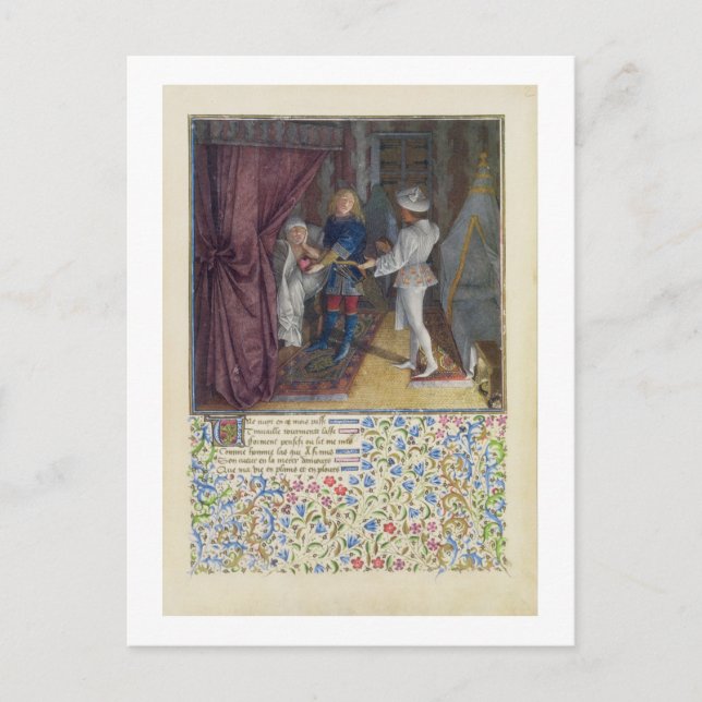 Carte Postale Mme 2597 Roi René rêve : Le Dieu de l'Amour vole (Devant)