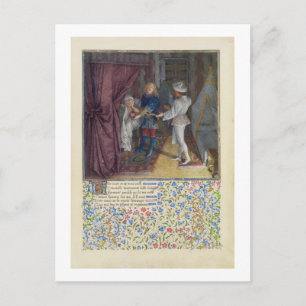 Carte Postale Mme 2597 Roi René rêve : Le Dieu de l'Amour vole