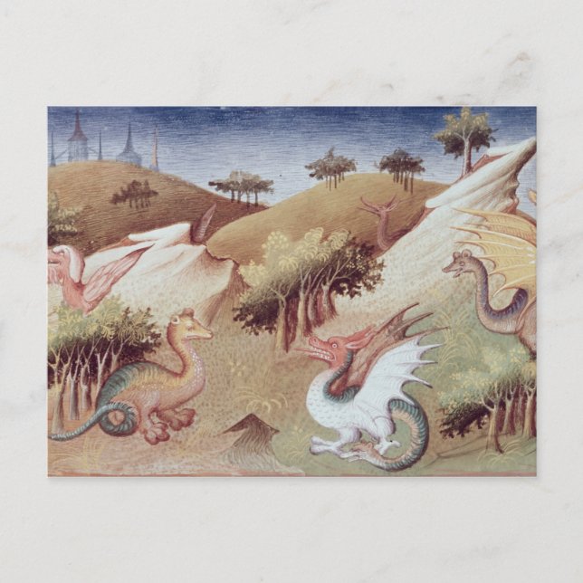 Carte Postale Mme Fr 2810 f.55v Dragons et autres bêtes (Devant)