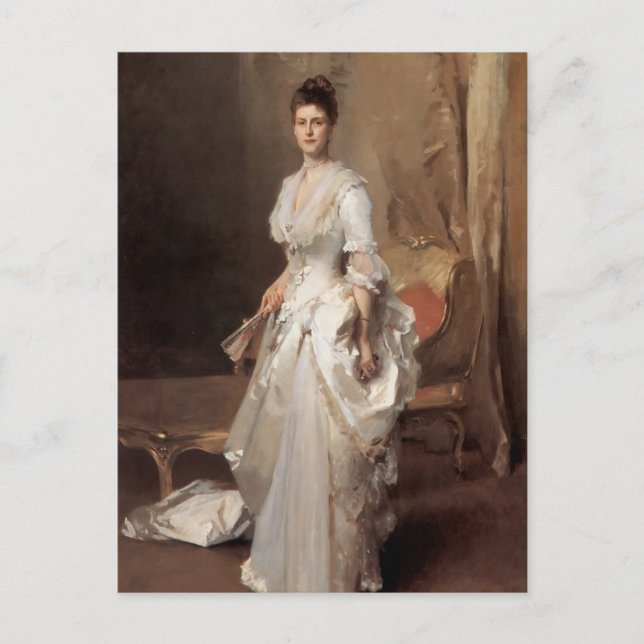 Carte Postale Mme Henry White de Sargent- de chanteur de John (Devant)