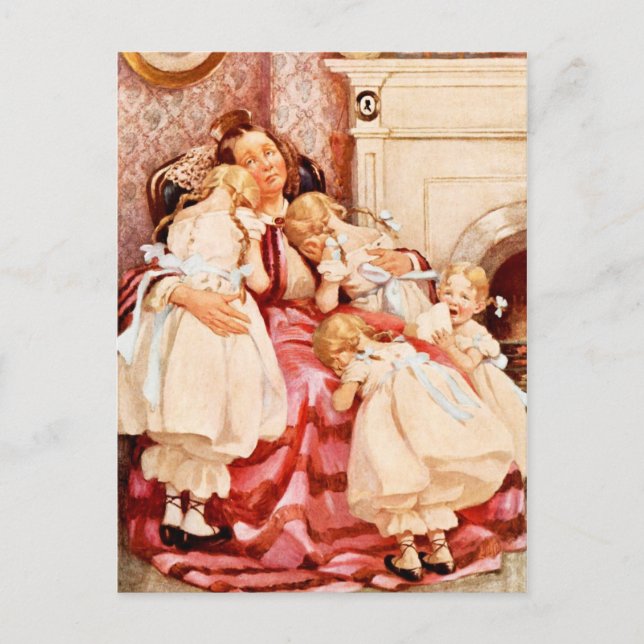 Carte Postale Mme Kenwigs et les quatre petits Kenwigses (Devant)