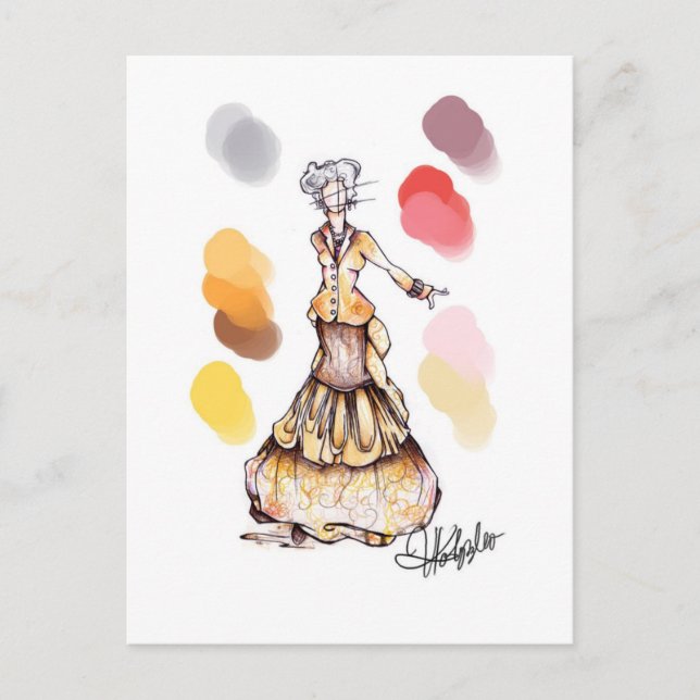 Carte Postale mme morrible (Devant)