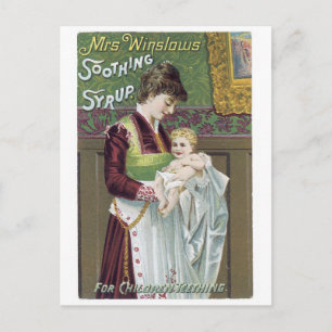 Carte Postale Mme Winslows Sirop apaisant